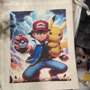 Canvas Bag with Pokémon Design